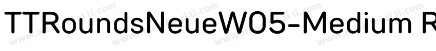TTRoundsNeueW05-Medium Regular字体转换